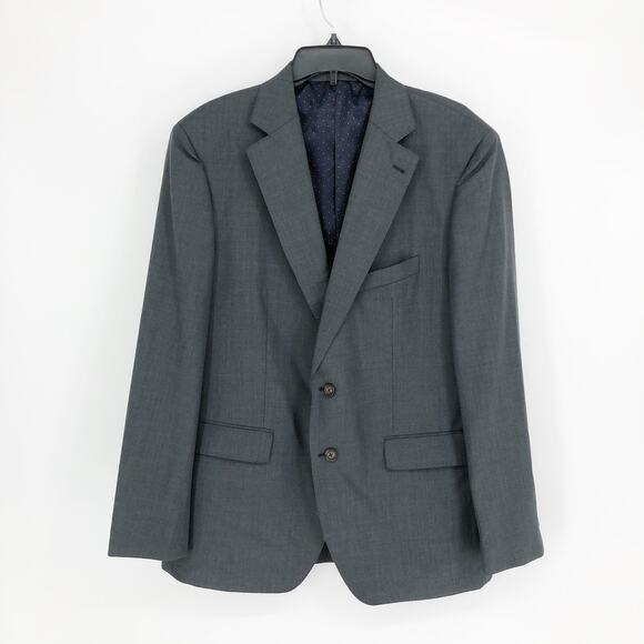 ALTON LANE Mercantile Suit Jacket 46R Grey Tailored Fit Blazer Sports Coat NWOT - Picture 4 of 8